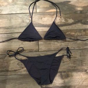 Victoria’s Secret Blue-Grey Triangle Top Bikini
